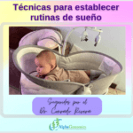 Técnicas sugeridas por el Dr. Conrado Rivera establecer rutinas de sueño saludables y abordar los desafíos del sueño para bebés (0-3 meses):